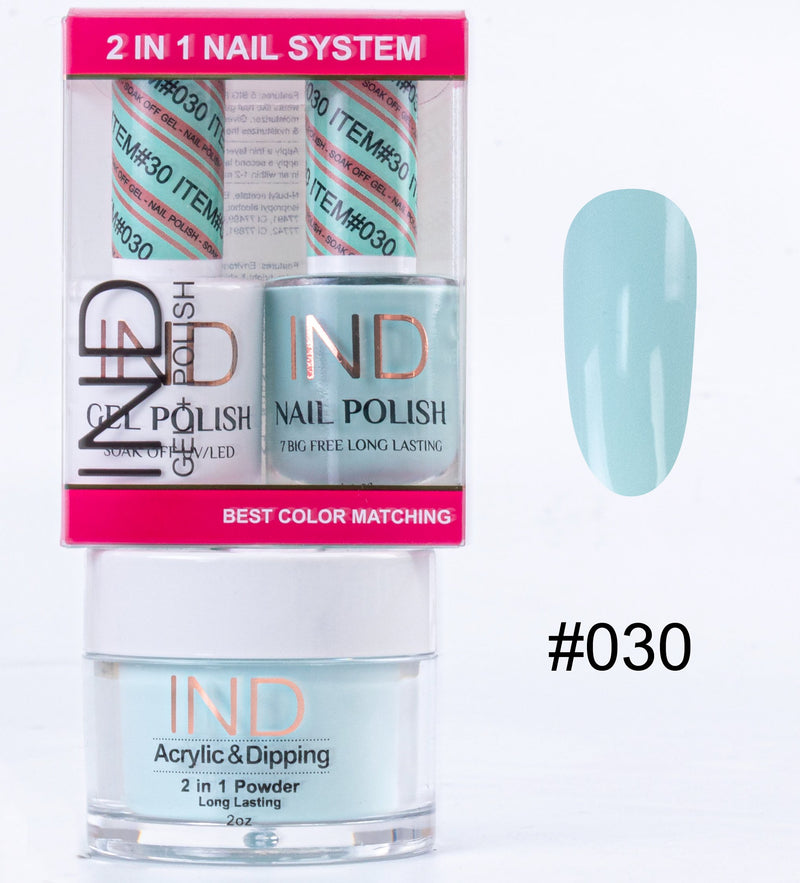 IND 3 IN 1 Combo Gel +Lacquer+dipping powder -