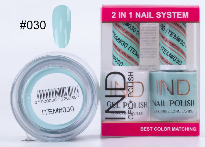 IND 3 IN 1 Combo Gel +Lacquer+dipping powder -