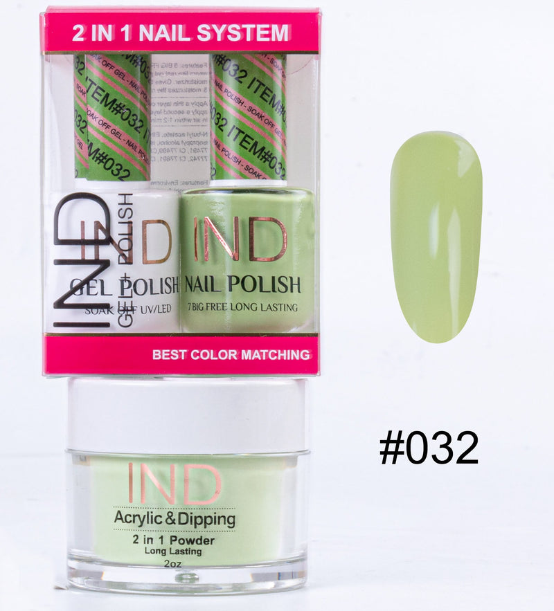 IND 3 IN 1 Combo Gel +Lacquer+dipping powder -