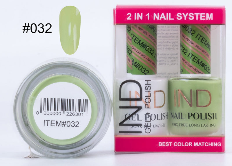 IND 3 IN 1 Combo Gel +Lacquer+dipping powder -