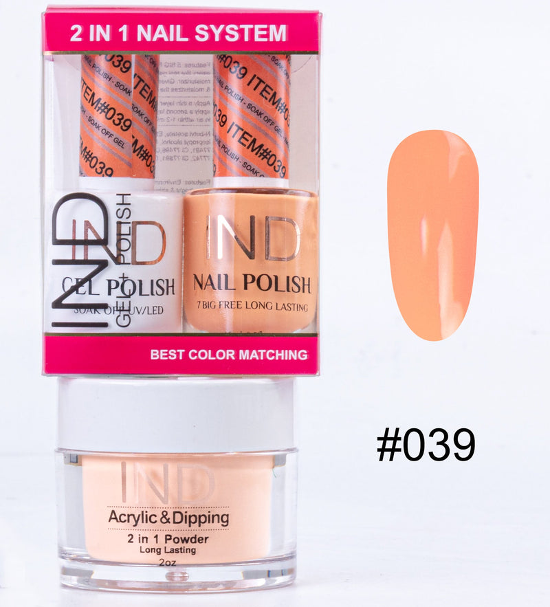 IND 3 IN 1 Combo Gel +Lacquer+dipping powder -