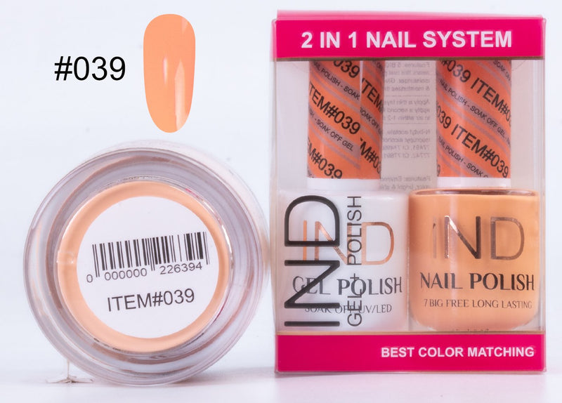 IND 3 IN 1 Combo Gel +Lacquer+dipping powder -