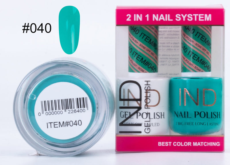 IND 3 IN 1 Combo Gel +Lacquer+dipping powder -