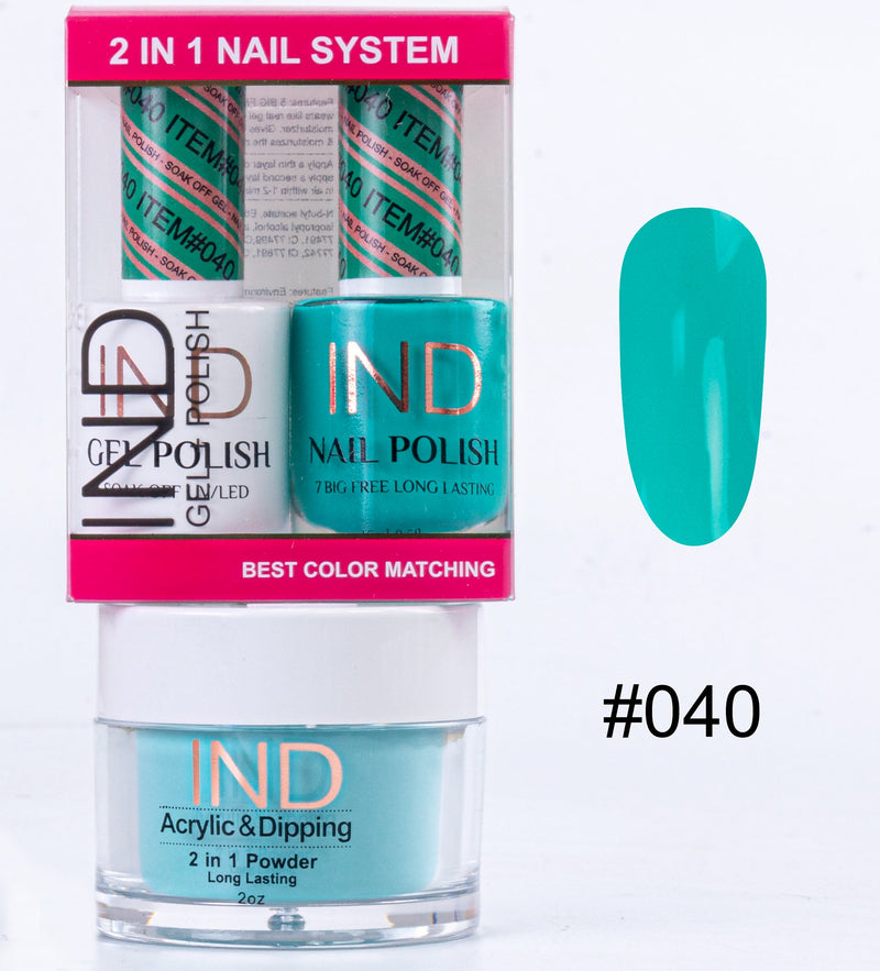 IND 3 IN 1 Combo Gel +Lacquer+dipping powder -