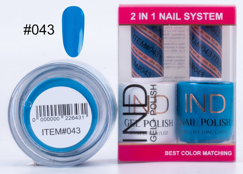 IND 3 IN 1 Combo Gel +Lacquer+dipping powder -