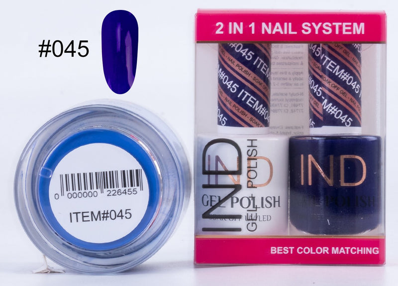 IND 3 IN 1 Combo Gel +Lacquer+dipping powder -