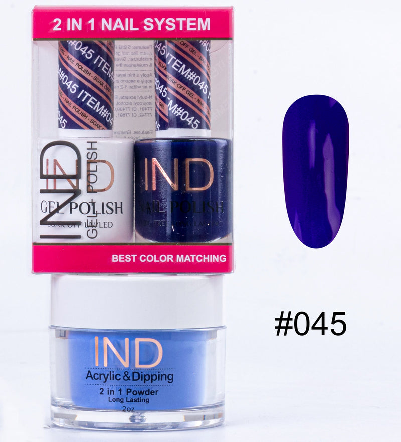 IND 3 IN 1 Combo Gel +Lacquer+dipping powder -