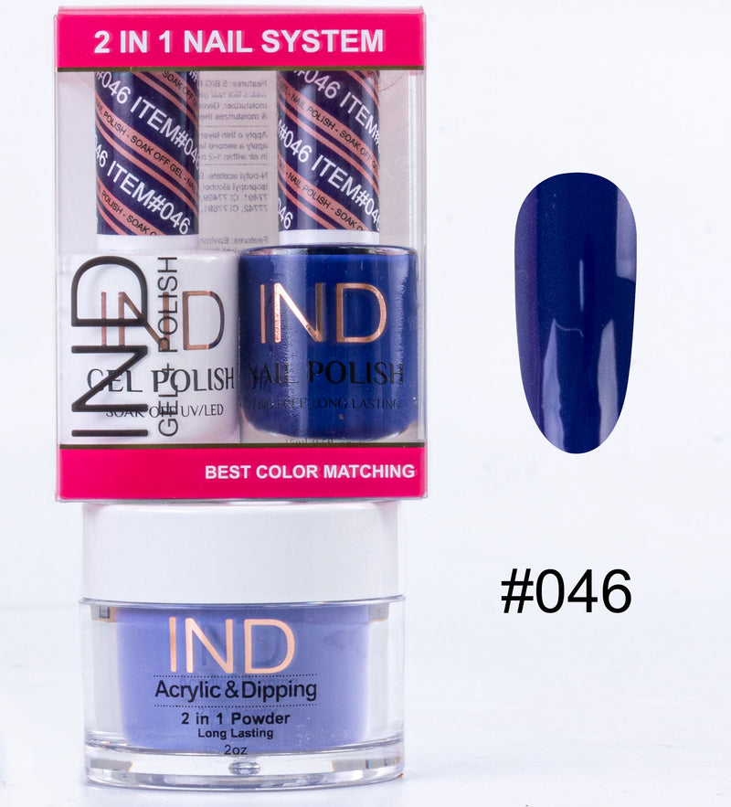 IND 3 IN 1 Combo Gel +Lacquer+dipping powder -