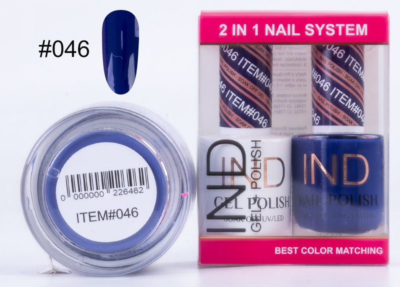 IND 3 IN 1 Combo Gel +Lacquer+dipping powder -