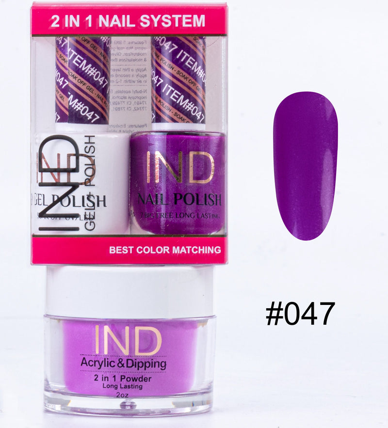 IND 3 IN 1 Combo Gel +Lacquer+dipping powder -