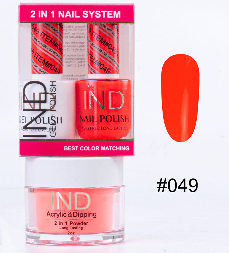 IND 3 IN 1 Combo Gel +Lacquer+dipping powder -