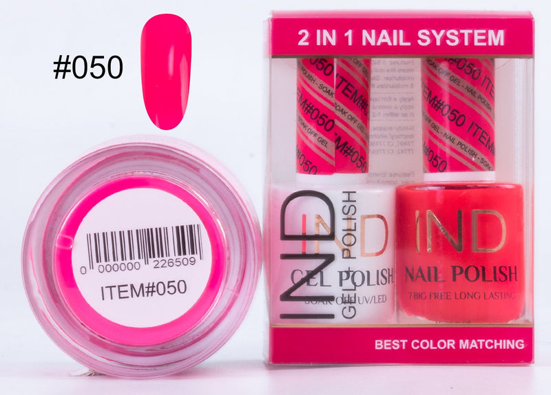 IND 3 IN 1 Combo Gel +Lacquer+dipping powder -