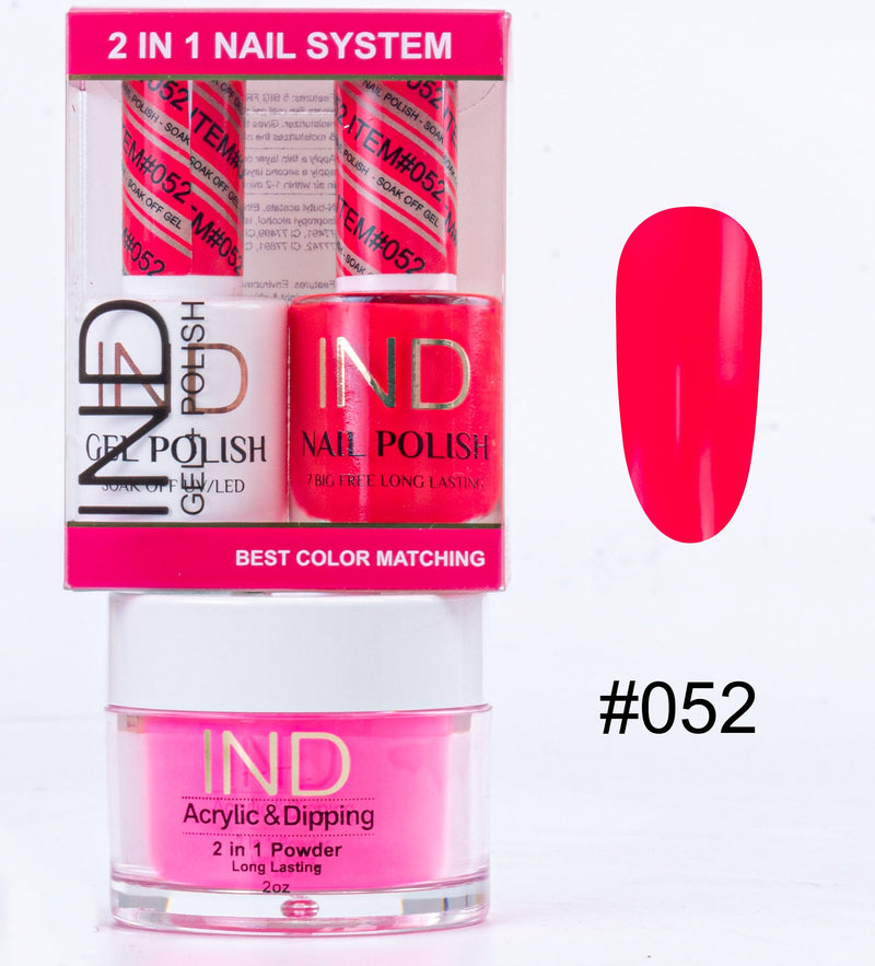 IND 3 IN 1 Combo Gel +Lacquer+dipping powder -