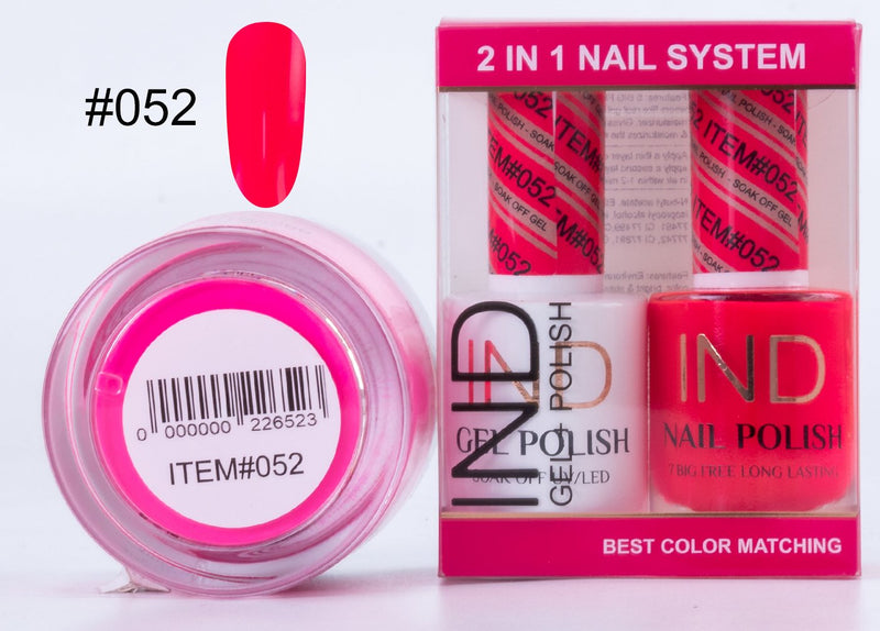 IND 3 IN 1 Combo Gel +Lacquer+dipping powder -