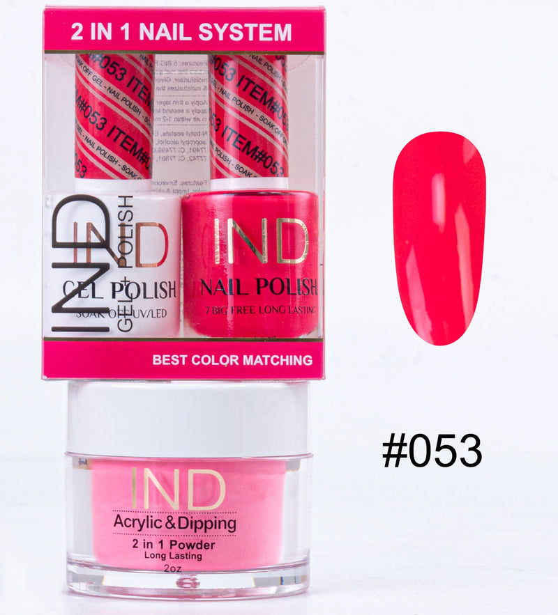 IND 3 IN 1 Combo Gel +Lacquer+dipping powder -