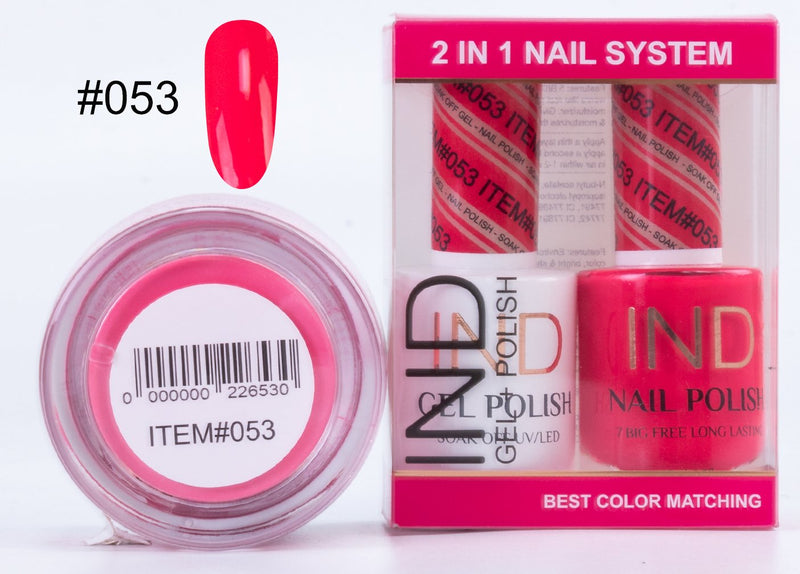 IND 3 IN 1 Combo Gel +Lacquer+dipping powder -