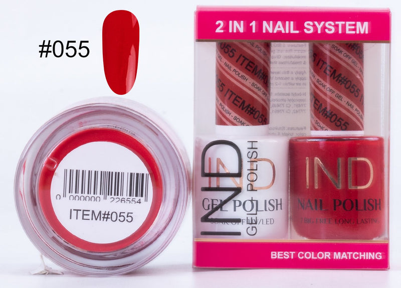 IND 3 IN 1 Combo Gel +Lacquer+dipping powder -