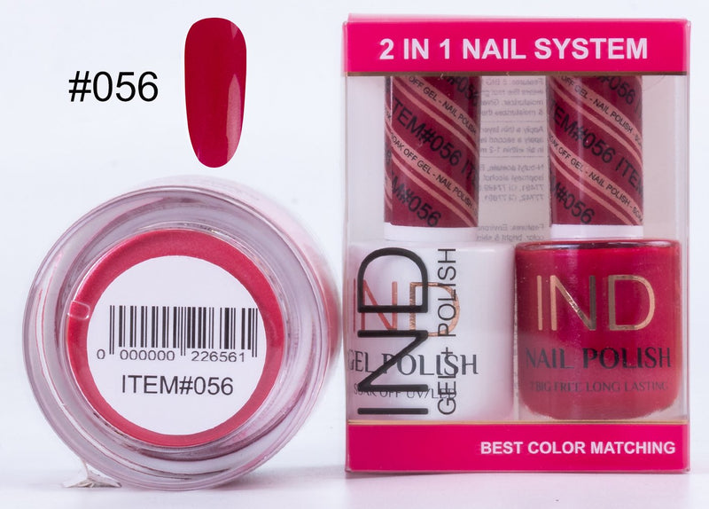 IND 3 IN 1 Combo Gel +Lacquer+dipping powder -