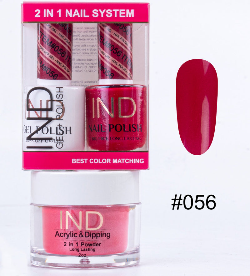 IND 3 IN 1 Combo Gel +Lacquer+dipping powder -