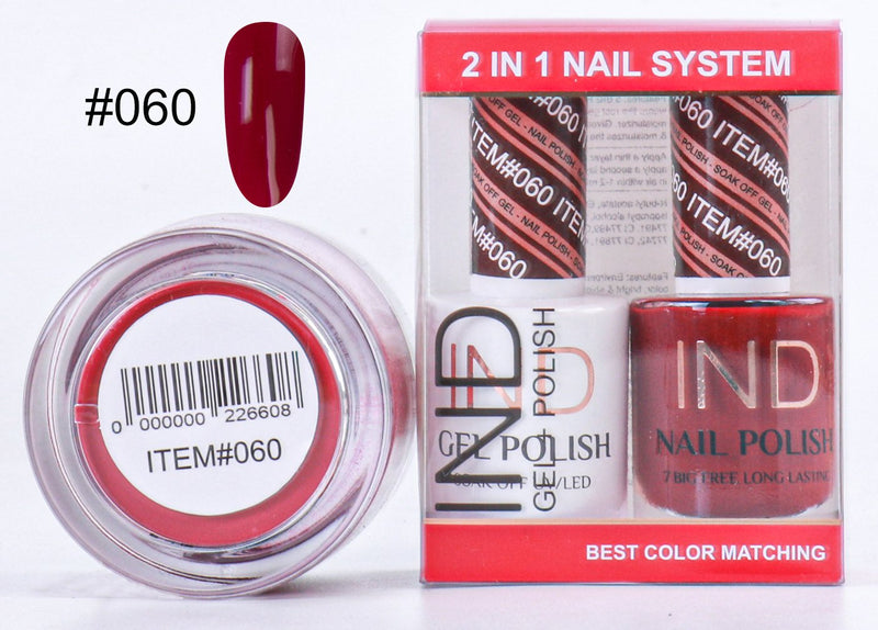 IND 3 IN 1 Combo Gel +Lacquer+dipping powder -