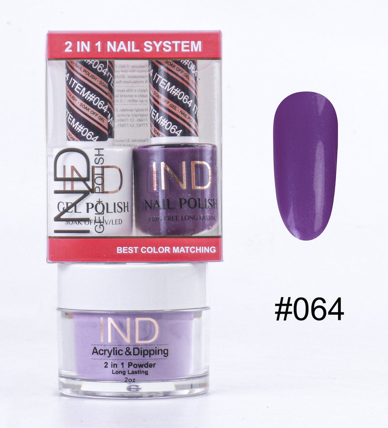 IND 3 IN 1 Combo Gel +Lacquer+dipping powder -