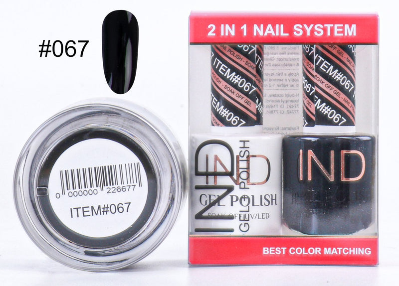 IND 3 IN 1 Combo Gel +Lacquer+dipping powder -