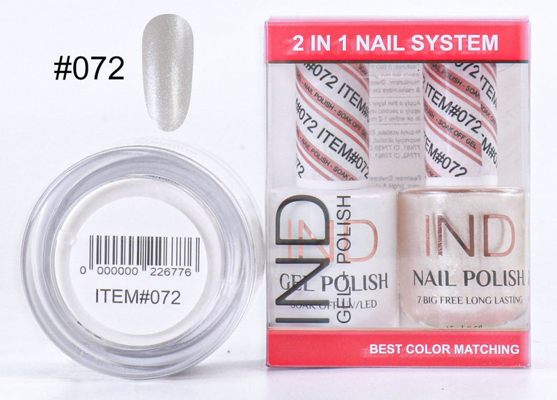 IND 3 IN 1 Combo Gel +Lacquer+dipping powder -