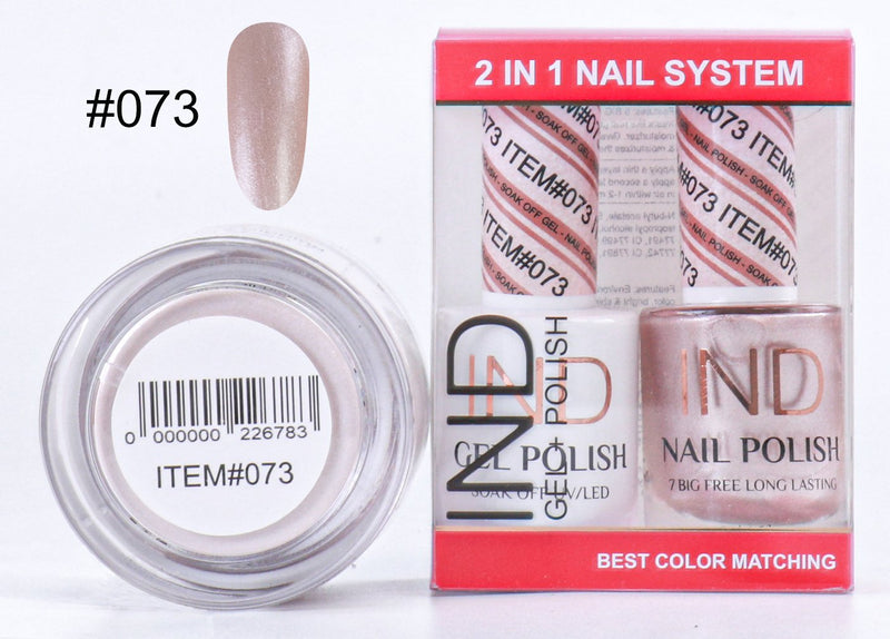 IND 3 IN 1 Combo Gel +Lacquer+dipping powder -