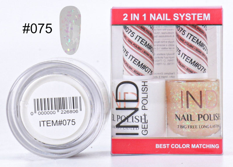 IND 3 IN 1 Combo Gel +Lacquer+dipping powder -