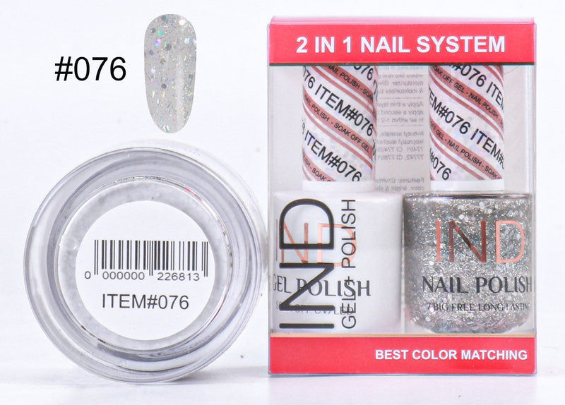 IND 3 IN 1 Combo Gel +Lacquer+dipping powder -