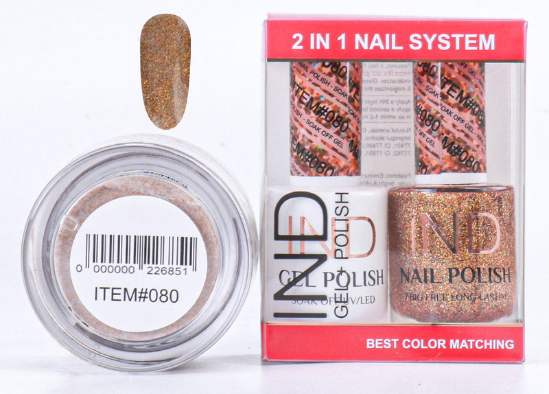 IND 3 IN 1 Combo Gel +Lacquer+dipping powder -