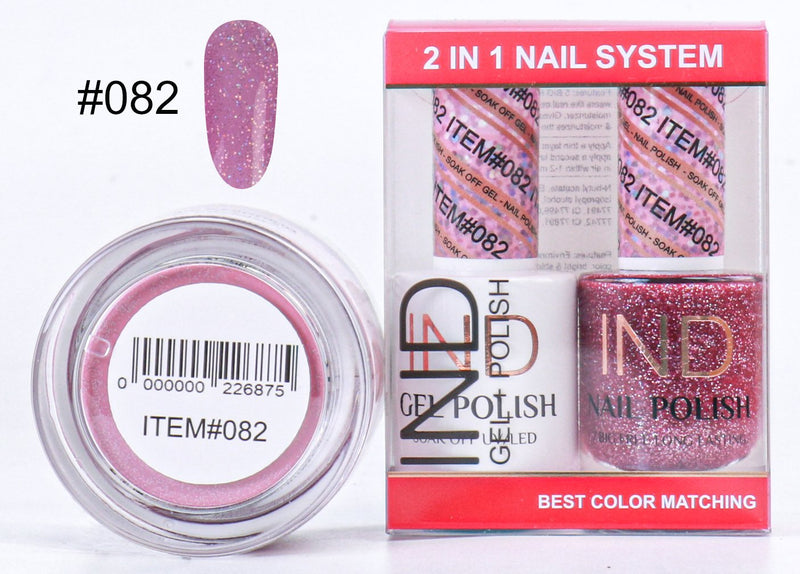 IND 3 IN 1 Combo Gel +Lacquer+dipping powder -