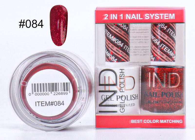 IND 3 IN 1 Combo Gel +Lacquer+dipping powder -