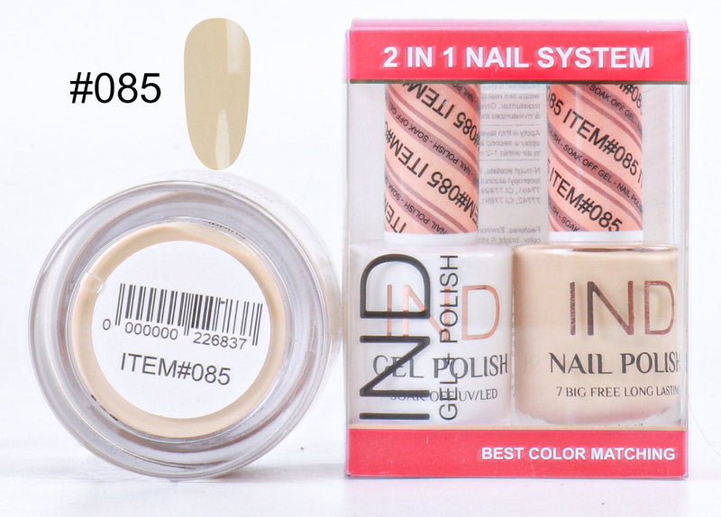 IND 3 IN 1 Combo Gel +Lacquer+dipping powder -