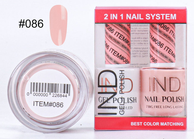 IND 3 IN 1 Combo Gel +Lacquer+dipping powder -