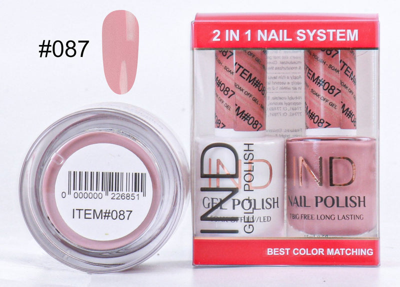 IND 3 IN 1 Combo Gel +Lacquer+dipping powder -