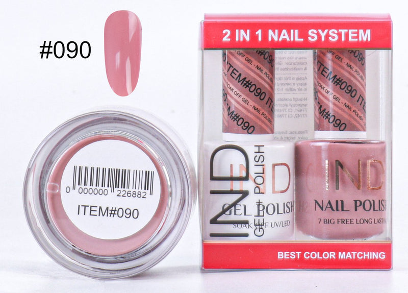 IND 3 IN 1 Combo Gel +Lacquer+dipping powder -