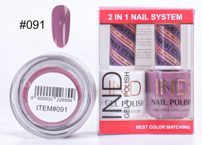 IND 3 IN 1 Combo Gel +Lacquer+dipping powder -