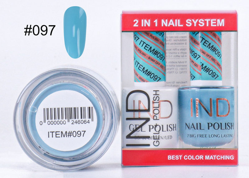 IND 3 IN 1 Combo Gel +Lacquer+dipping powder -