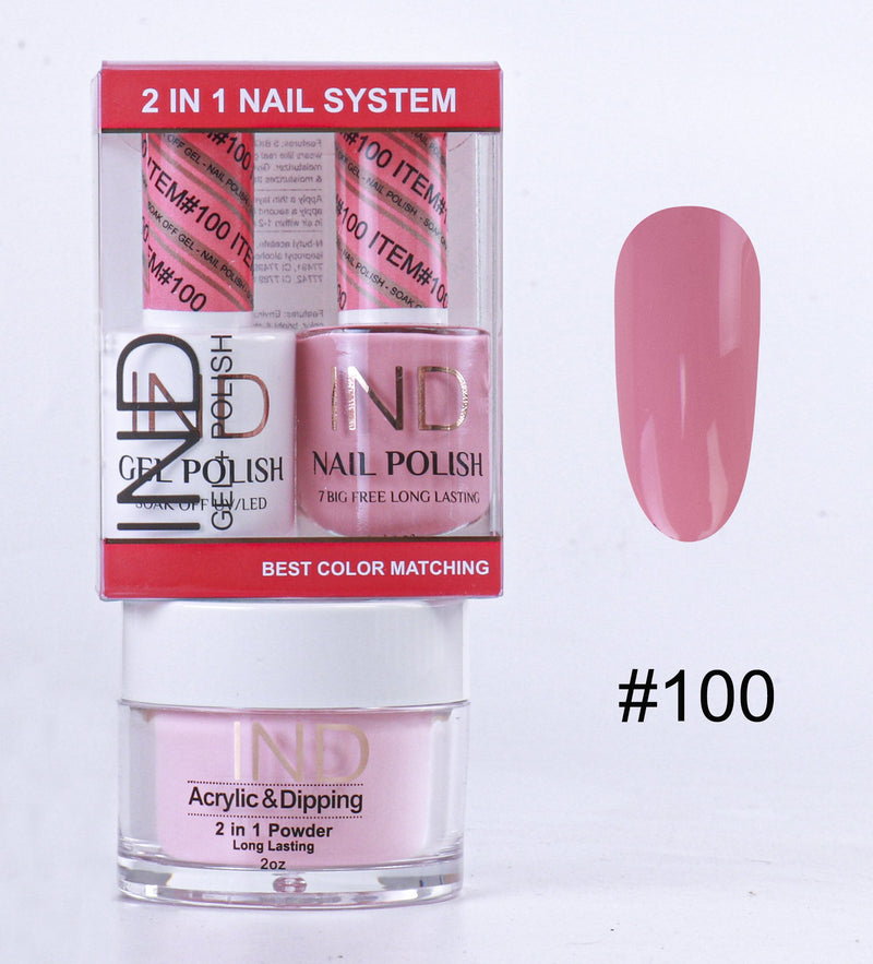 IND 3 IN 1 Combo Gel +Lacquer+dipping powder -