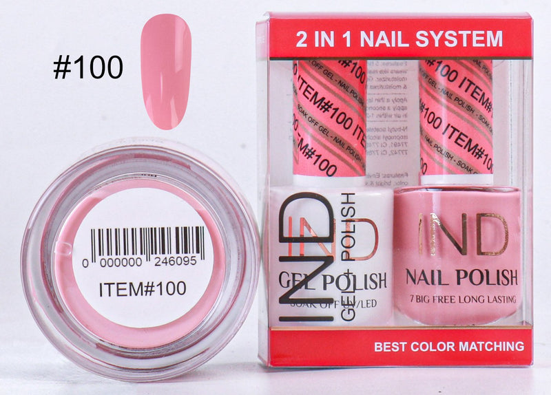 IND 3 IN 1 Combo Gel +Lacquer+dipping powder -