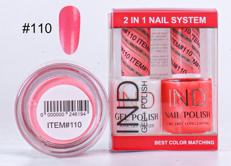 IND 3 IN 1 Combo Gel +Lacquer+dipping powder -