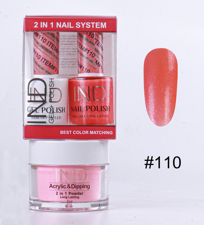 IND 3 IN 1 Combo Gel +Lacquer+dipping powder -