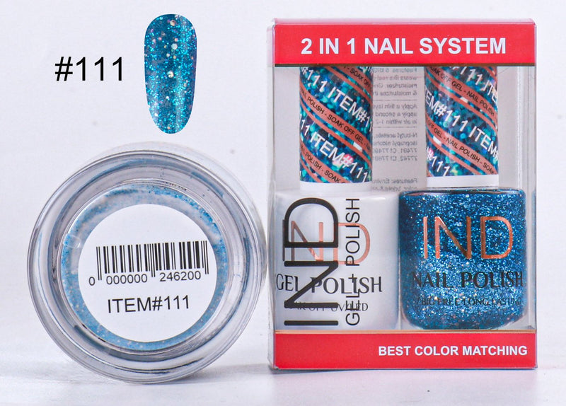 IND 3 IN 1 Combo Gel +Lacquer+dipping powder -