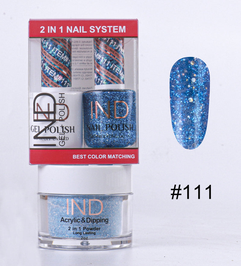 IND 3 IN 1 Combo Gel +Lacquer+dipping powder -