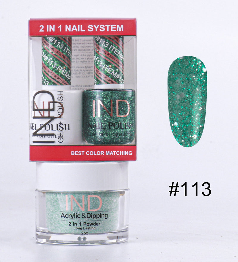 IND 3 IN 1 Combo Gel +Lacquer+dipping powder -