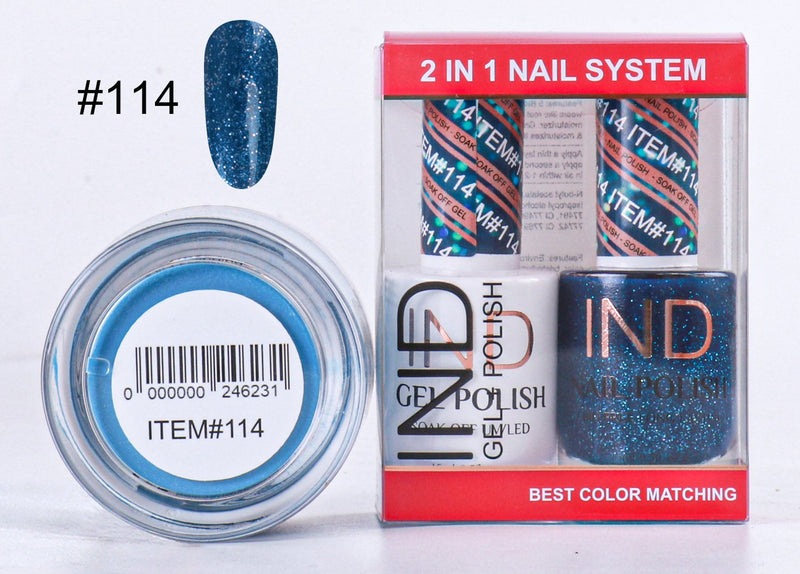 IND 3 IN 1 Combo Gel +Lacquer+dipping powder -