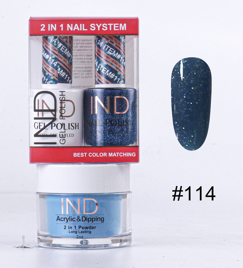 IND 3 IN 1 Combo Gel +Lacquer+dipping powder -