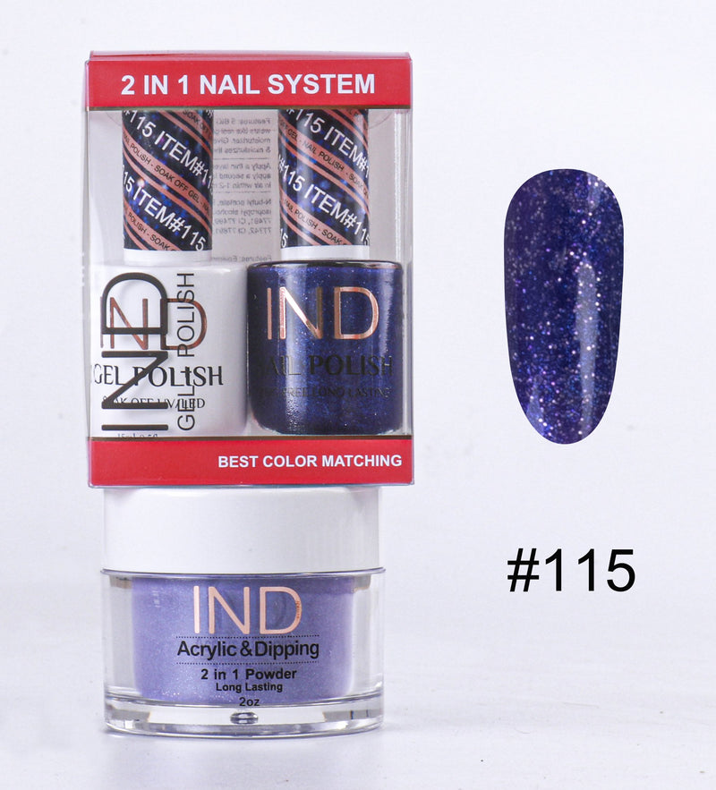 IND 3 IN 1 Combo Gel +Lacquer+dipping powder -