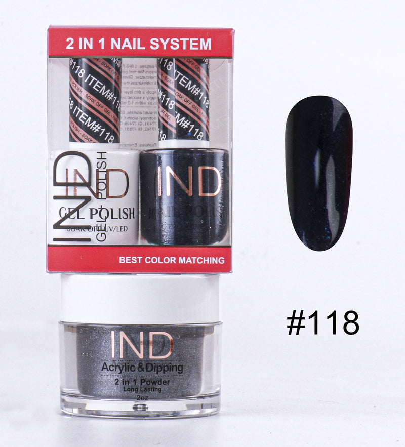 IND 3 IN 1 Combo Gel +Lacquer+dipping powder -